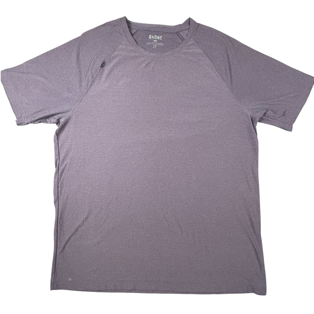 Rhone Shirt Mens Large Purple Reign Short Sleeve Performance Training Tee Active